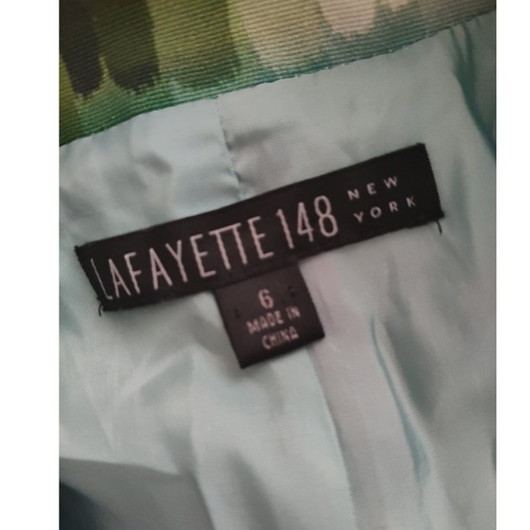 Lafayette 148 New York Rainbow Jewel Tone Colorful Cropped Blazer Fun Size 6 - Picture 3 of 8